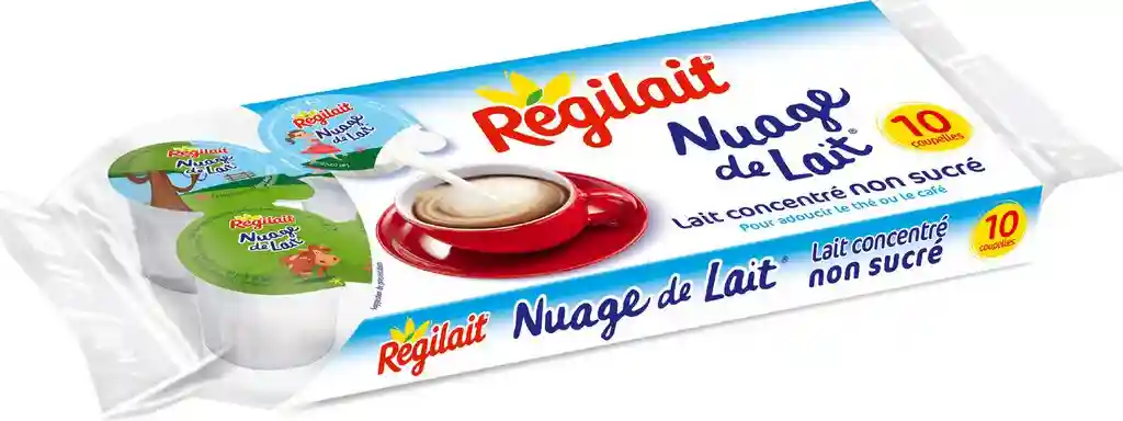 Nuage de lait, lait concentré non sucré Régilait 
