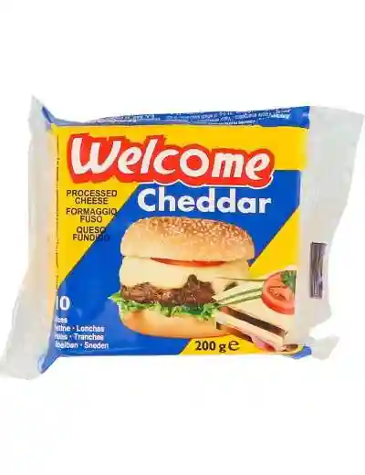 Welcome cheddar en tranches pour burger 